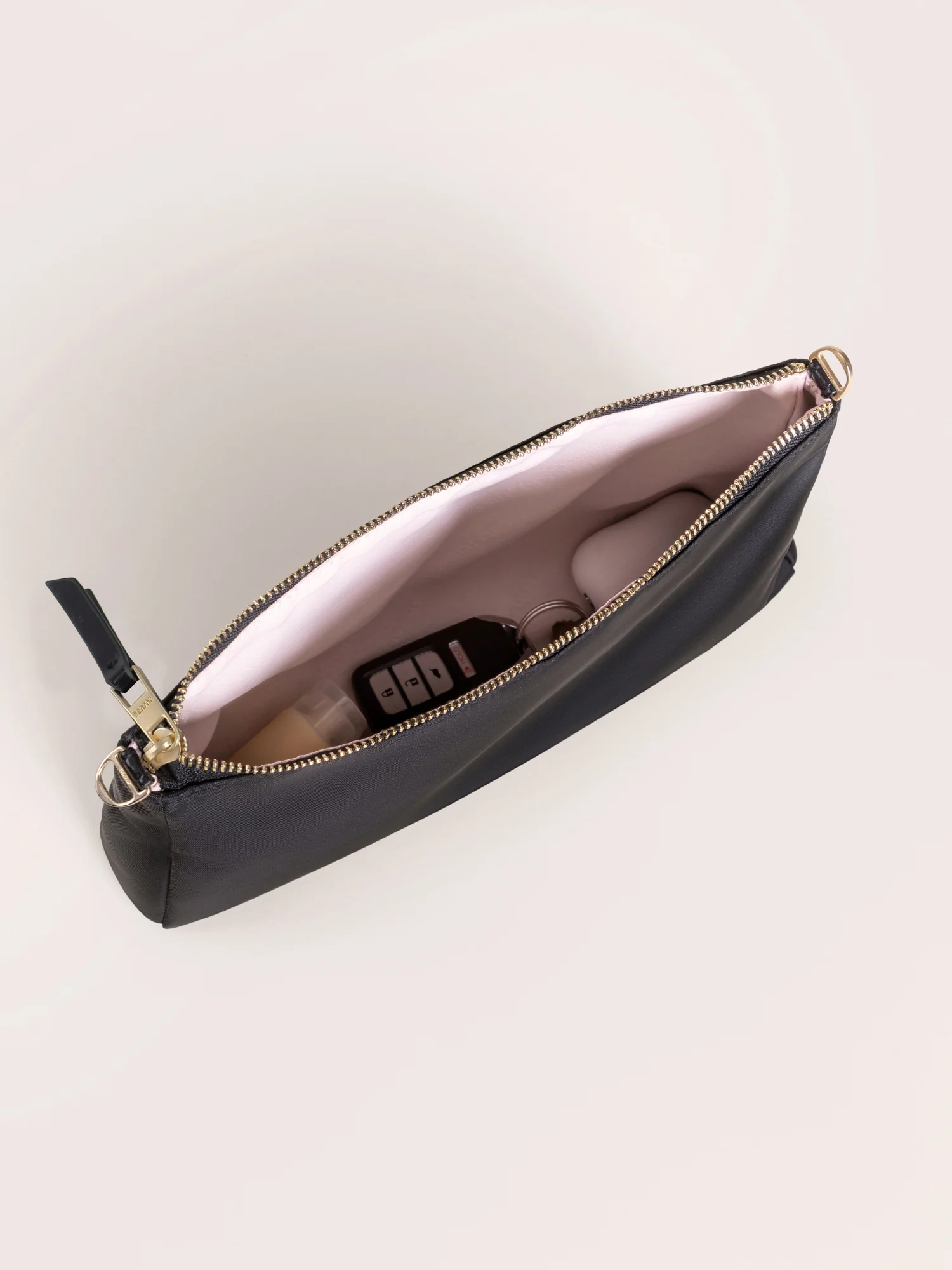 3-Piece Pouch Clutch Purse Set - Black - Image 4