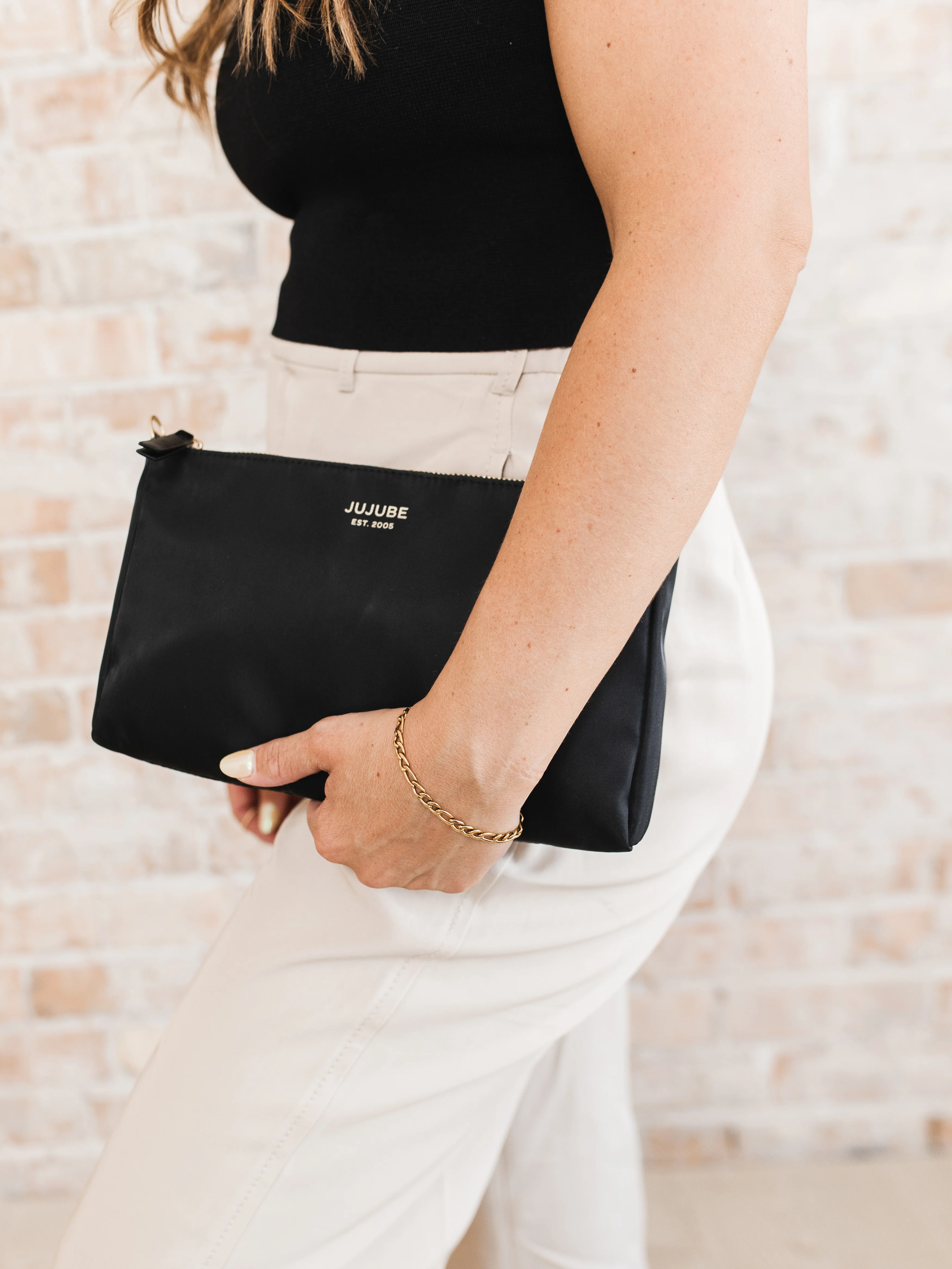 3-Piece Pouch Clutch Purse Set - Black - Image 8