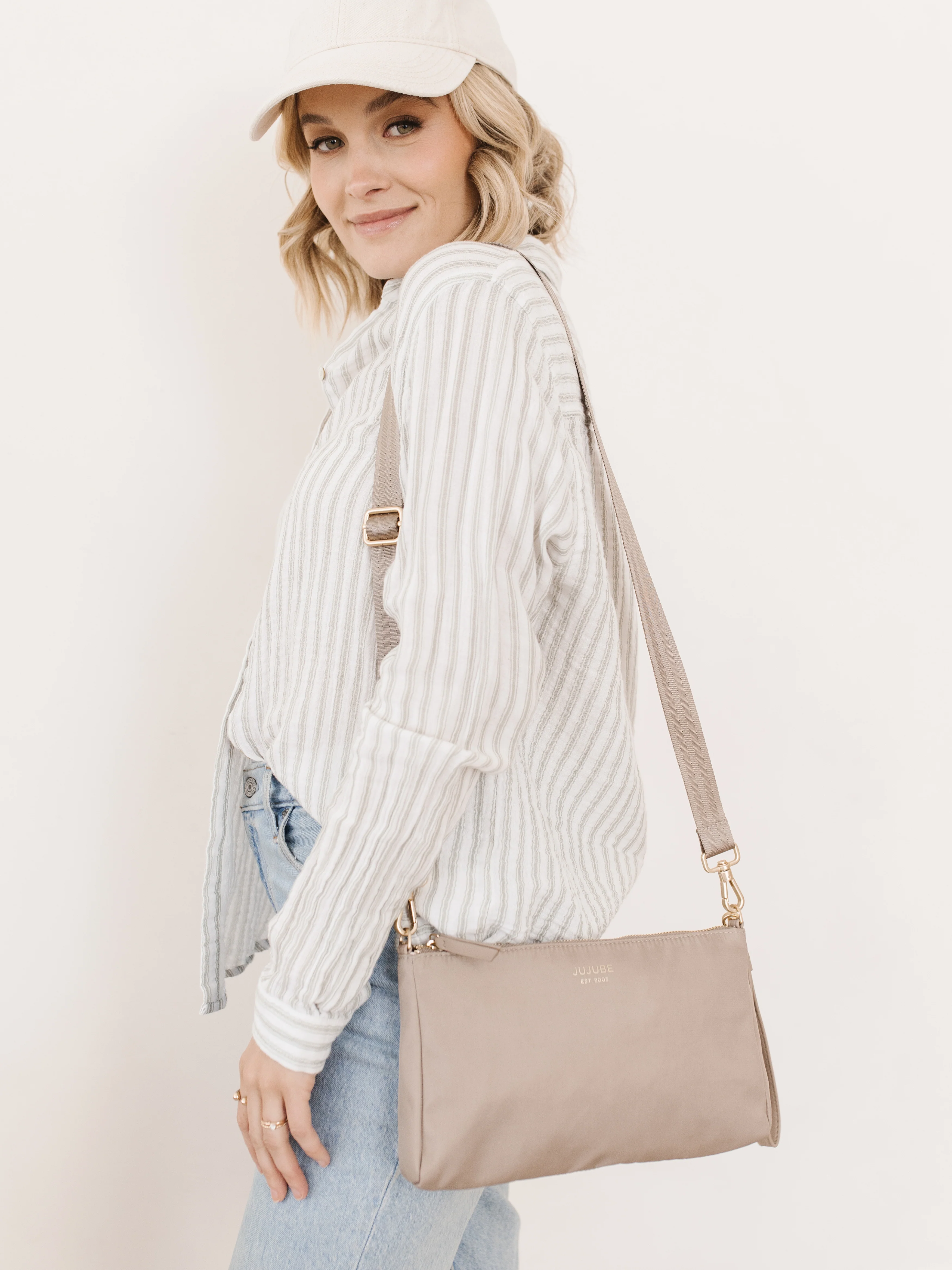 3-Piece Pouch Clutch Purse Set - Taupe - Image 8