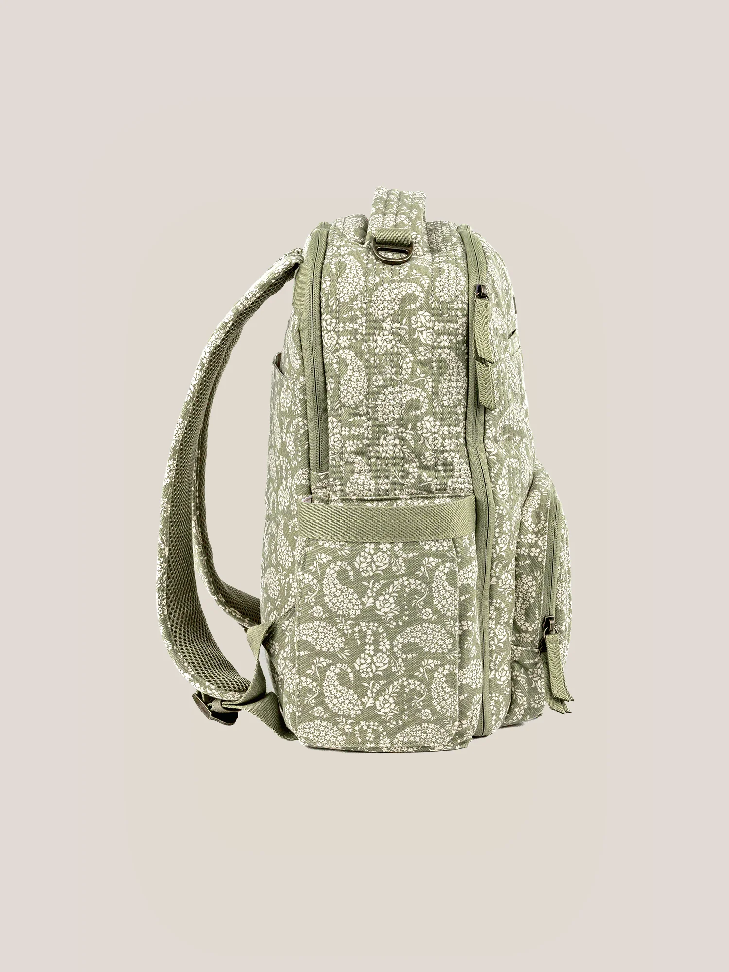 Sazan + JuJuBe Classic Diaper Backpack - Paisley Floral - Image 6