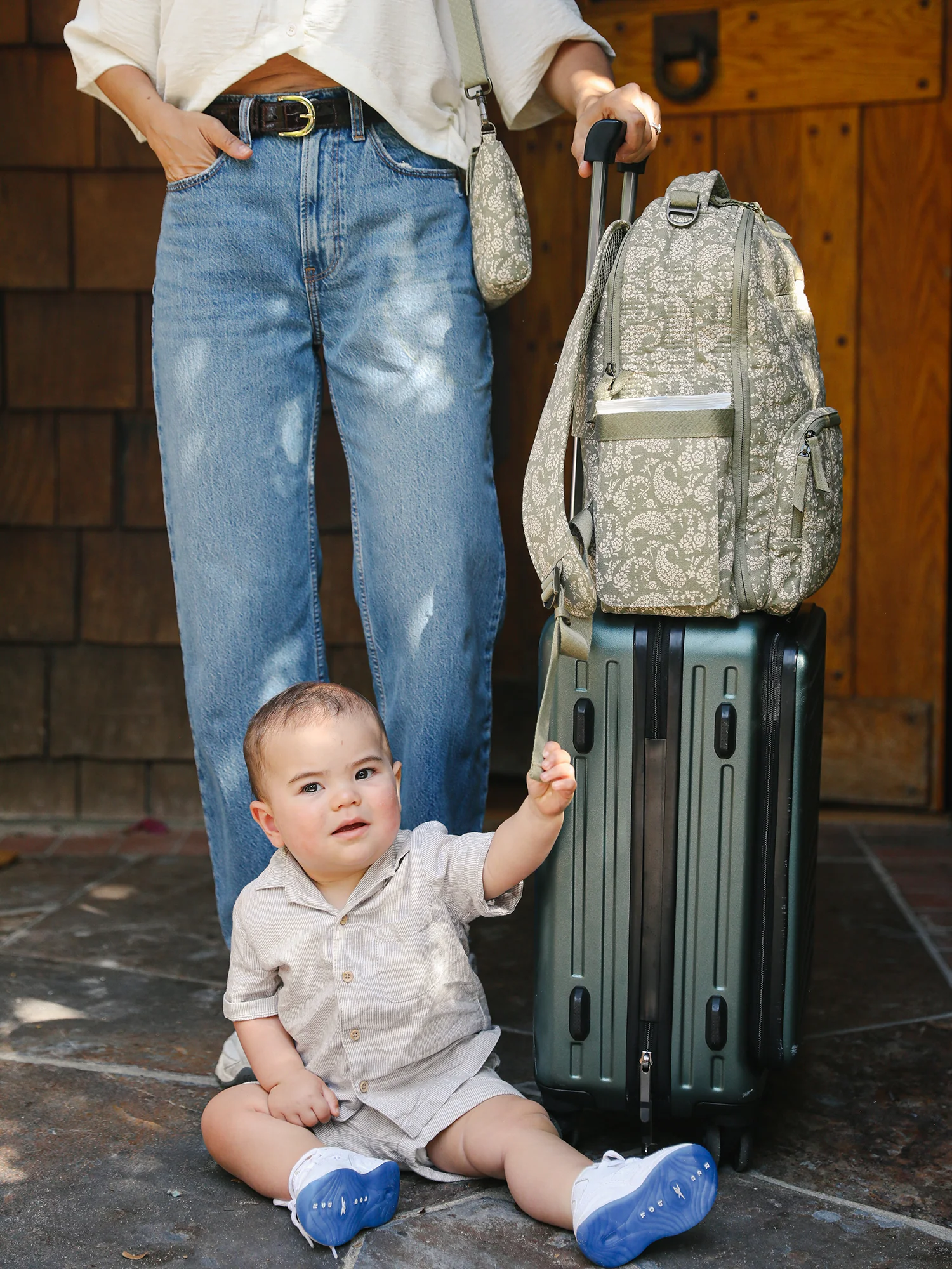 Sazan + JuJuBe Classic Diaper Backpack - Paisley Floral - Image 7