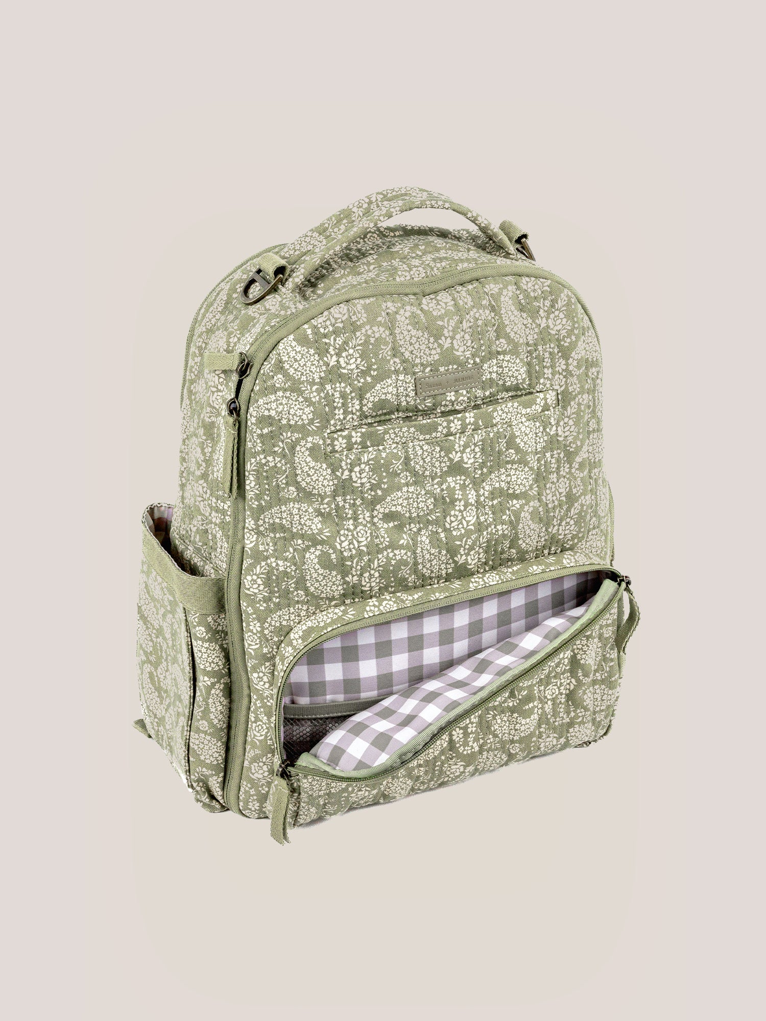 Sazan + JuJuBe Classic Diaper Backpack - Paisley Floral - Image 8