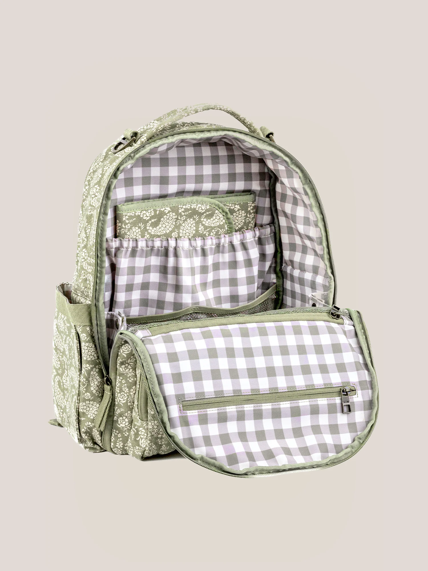 Sazan + JuJuBe Classic Diaper Backpack - Paisley Floral - Image 9