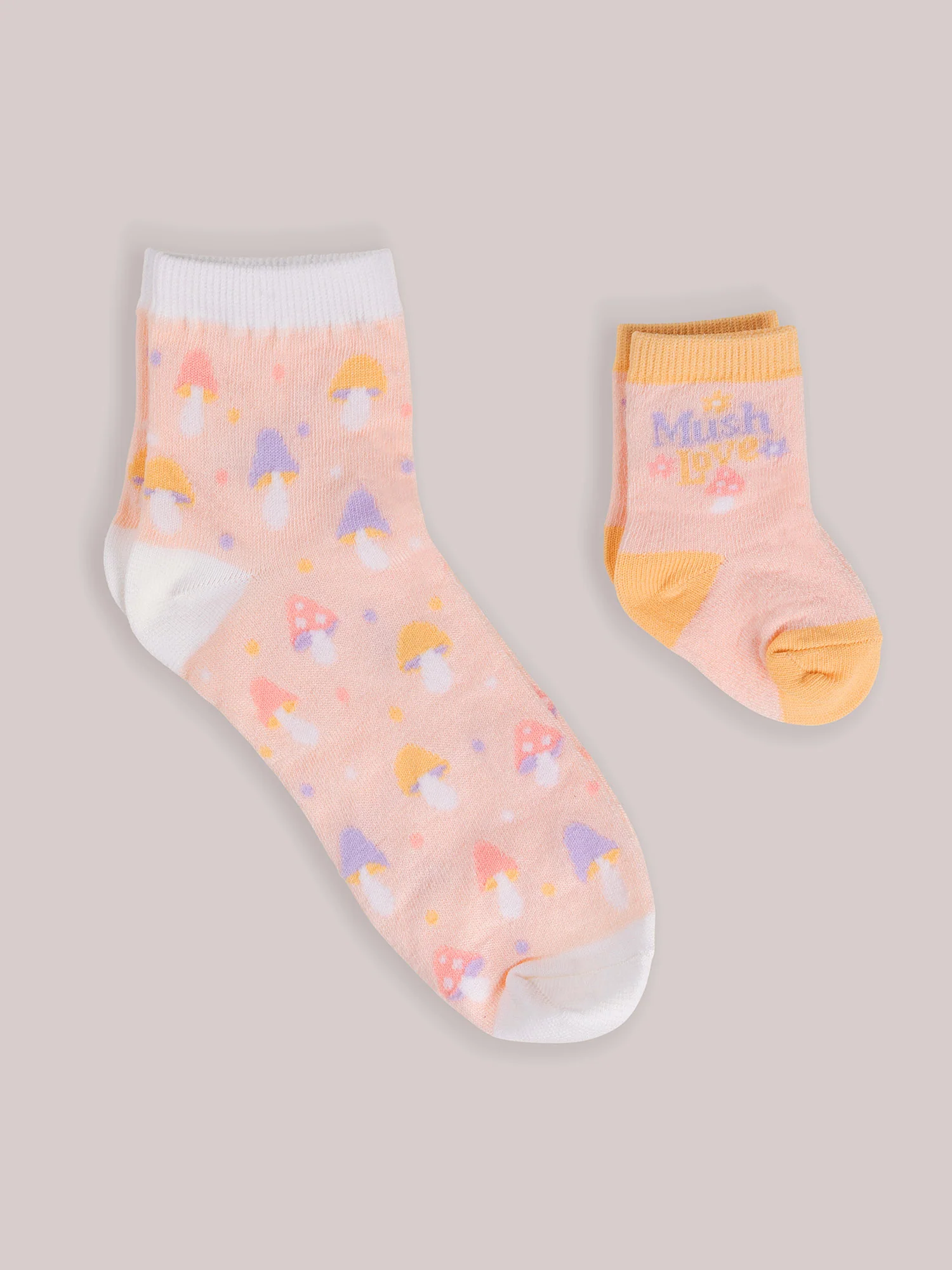 Mama & Me Matching Socks Set -  Mushy Love - Image 3