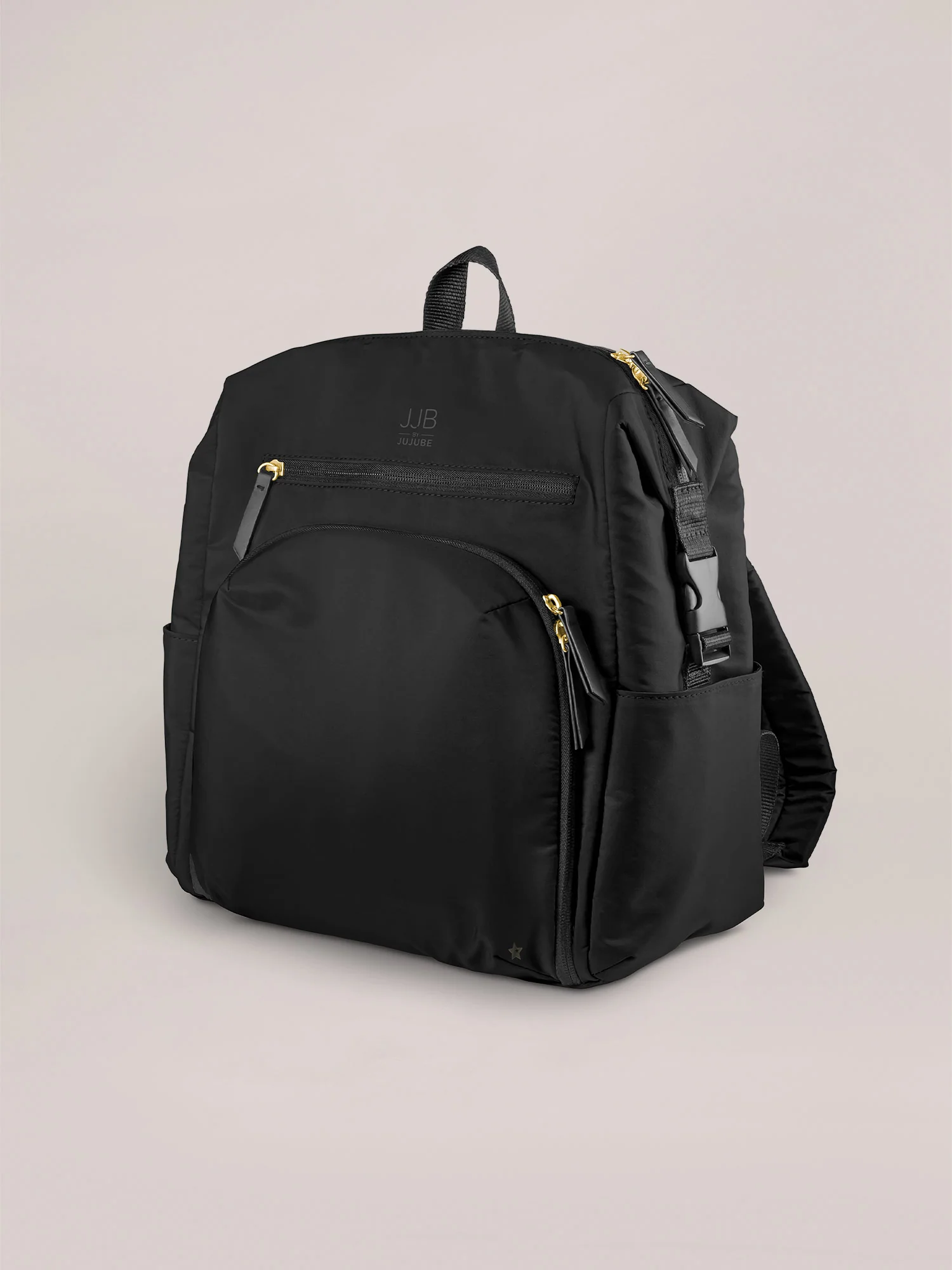 Modern Backpack Diaper Bag - Black - Image 3