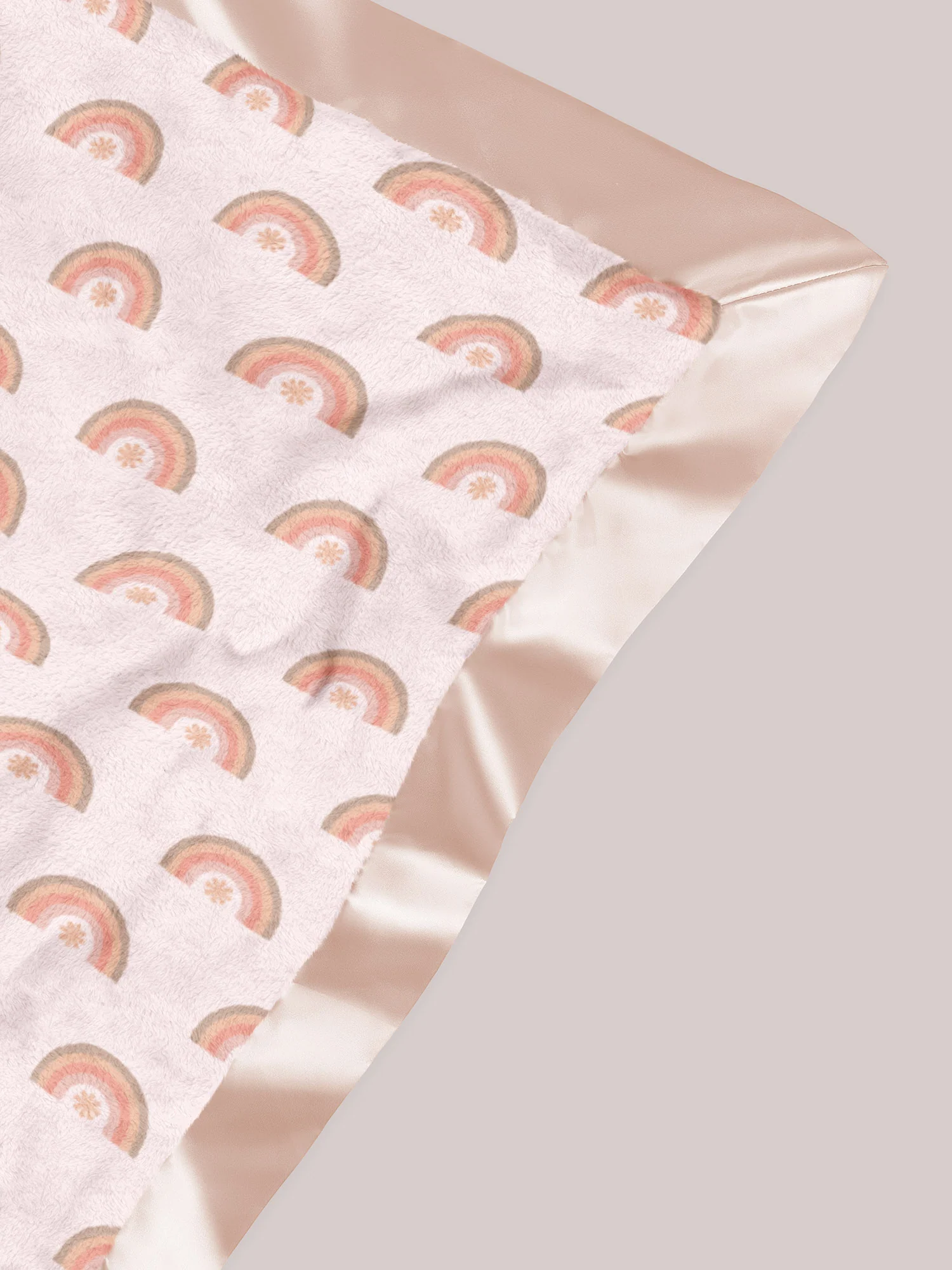 Ultra-Soft Thick Reversible Baby Blanket - Be Kind Rainbows - Image 5