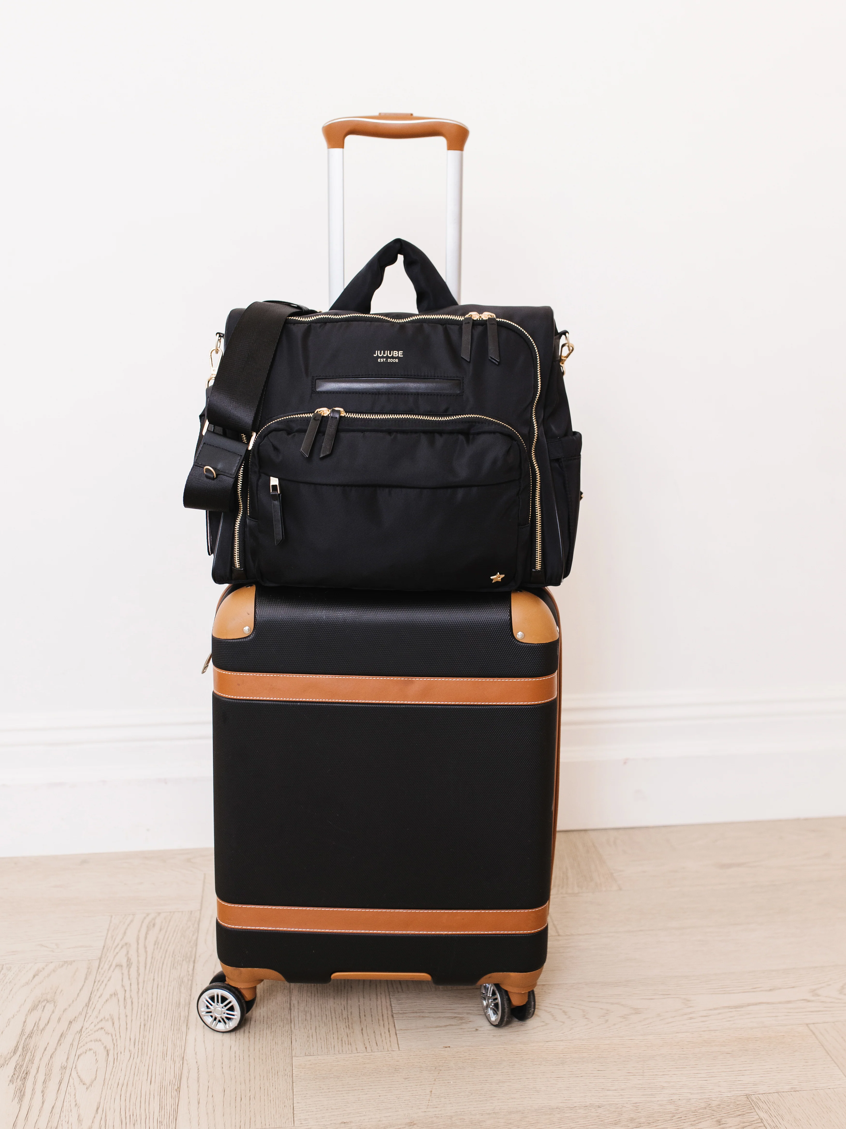 Satchel Diaper Bag - Black - Image 10