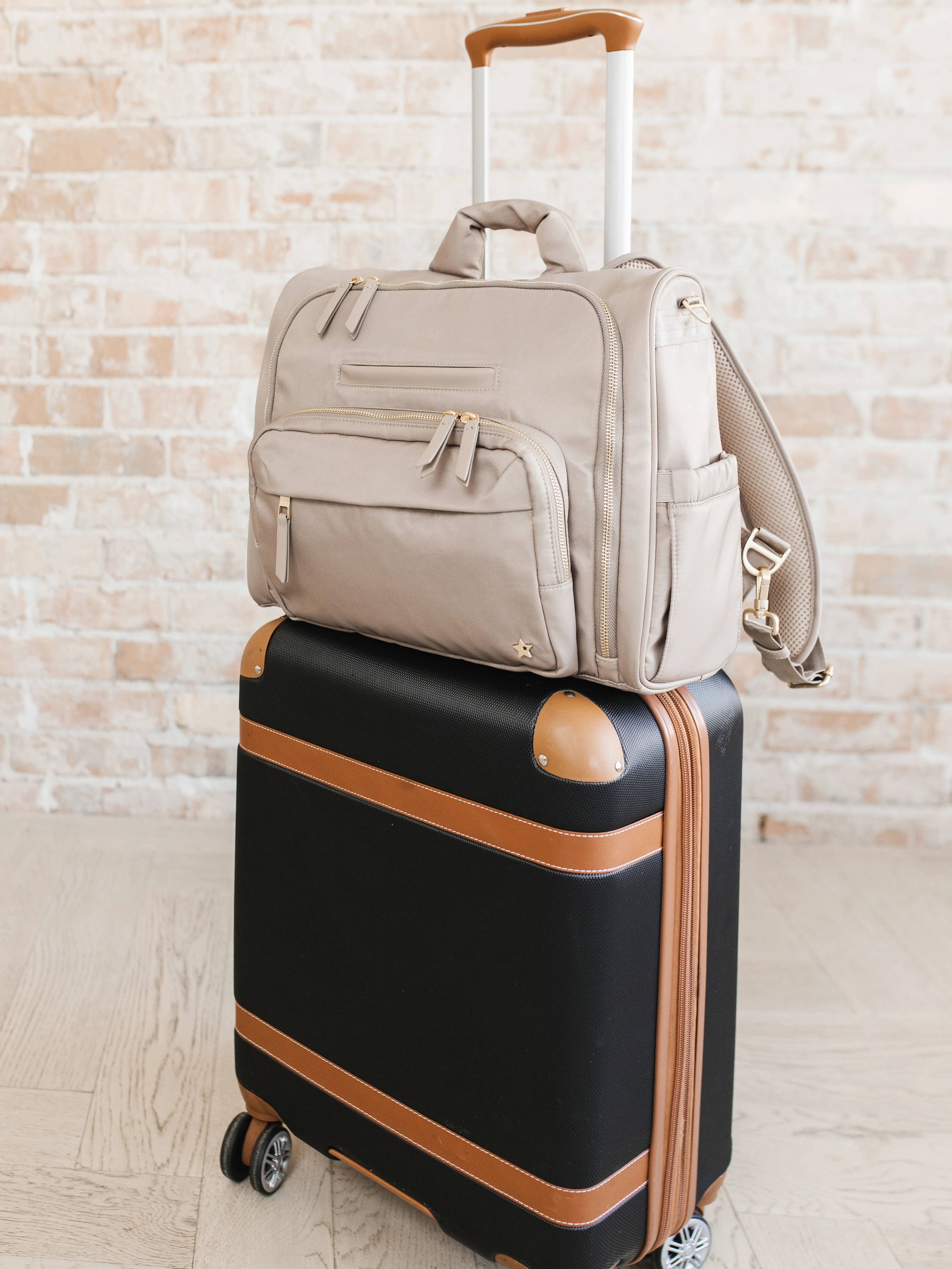 Satchel Diaper Bag - Taupe - Image 10