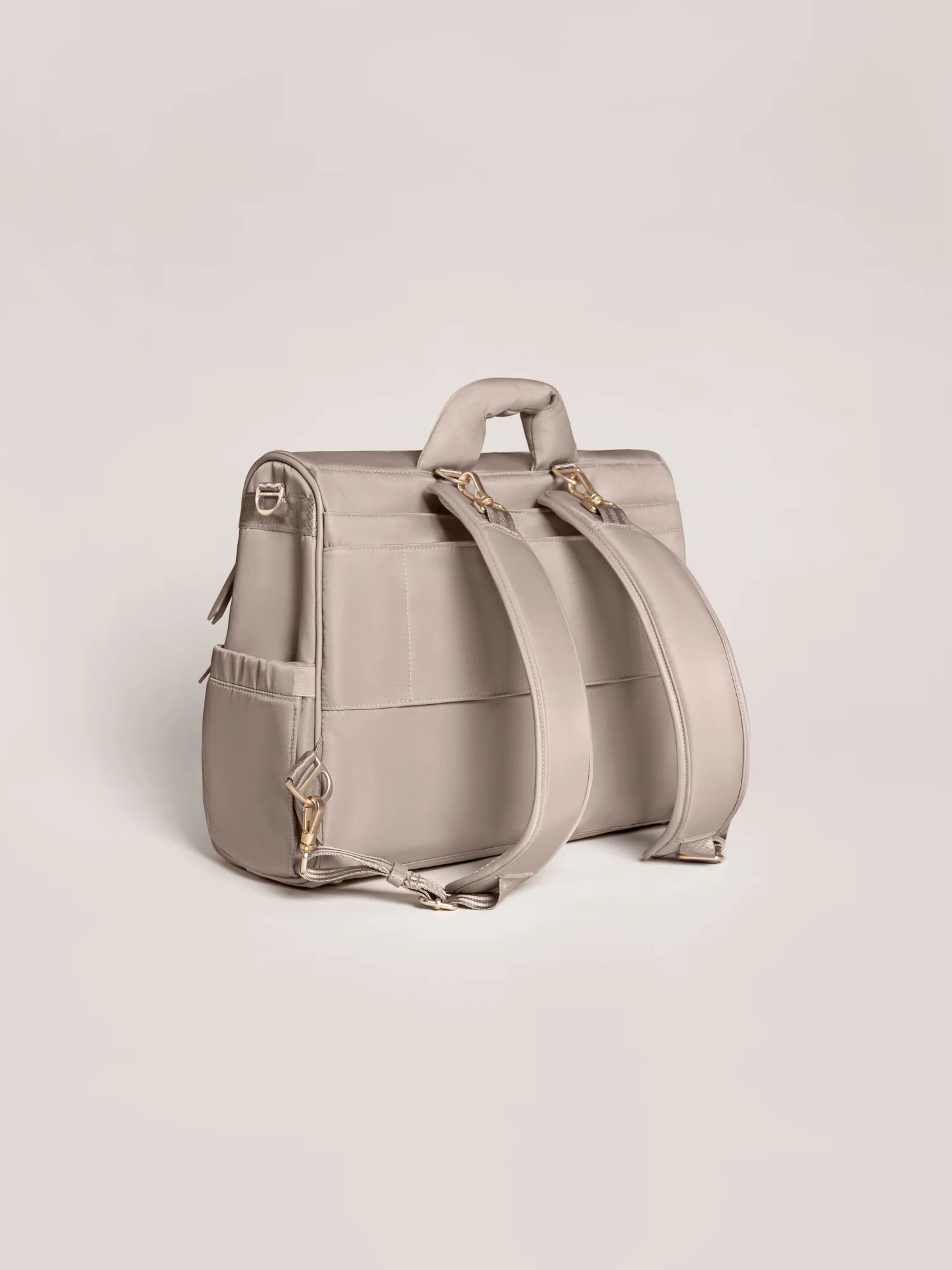 Satchel Diaper Bag - Taupe - Image 4
