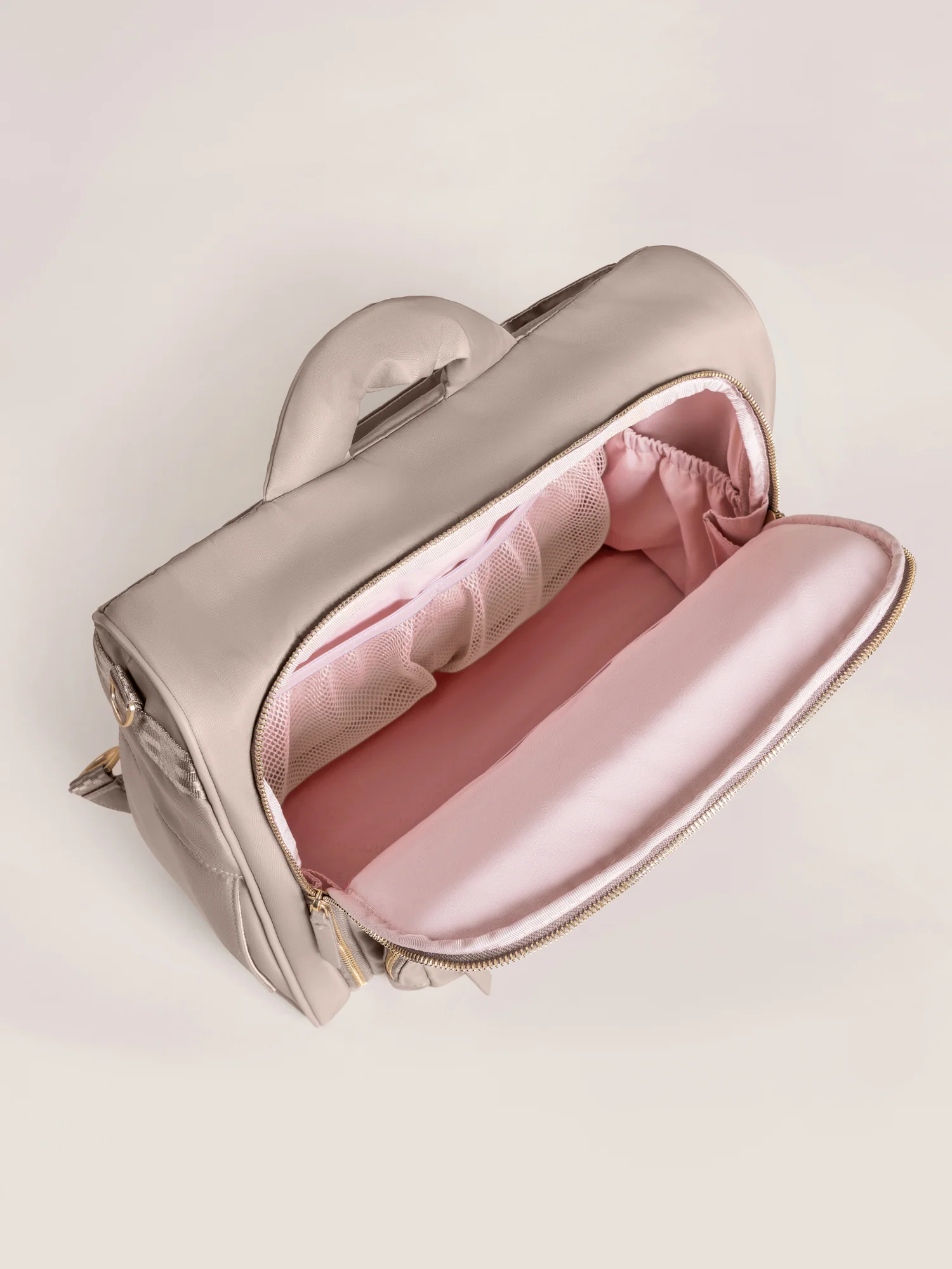 Satchel Diaper Bag - Taupe - Image 6