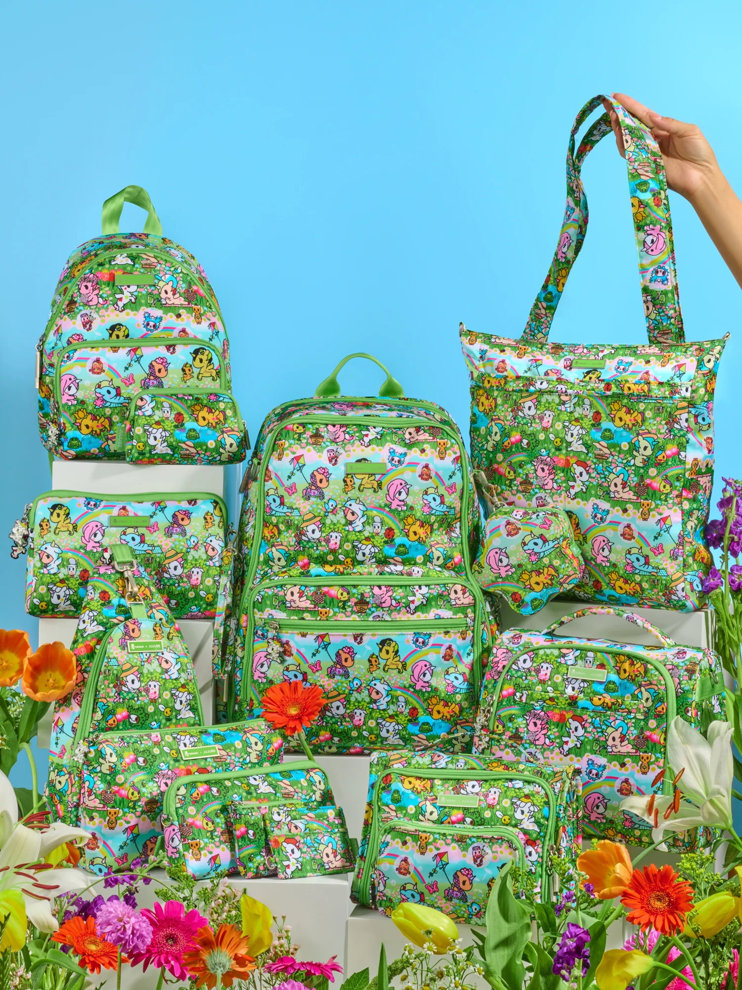 tokidoki Be Set 3-Piece Pouch Set - Meadow Blooms - Image 8