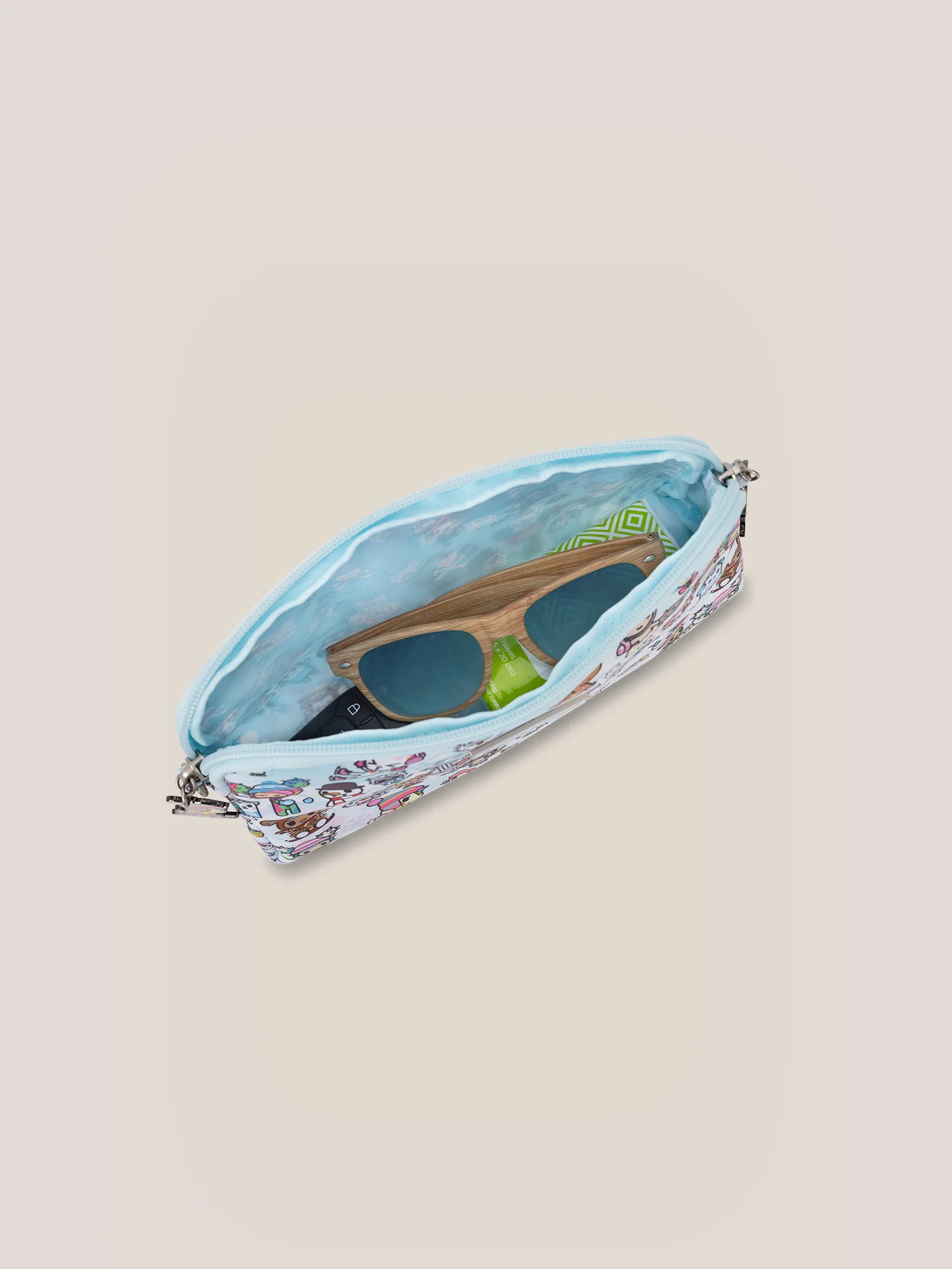 tokidoki Snow Day Be Set 3-Piece Pouch Set — Ice Blue - Image 6