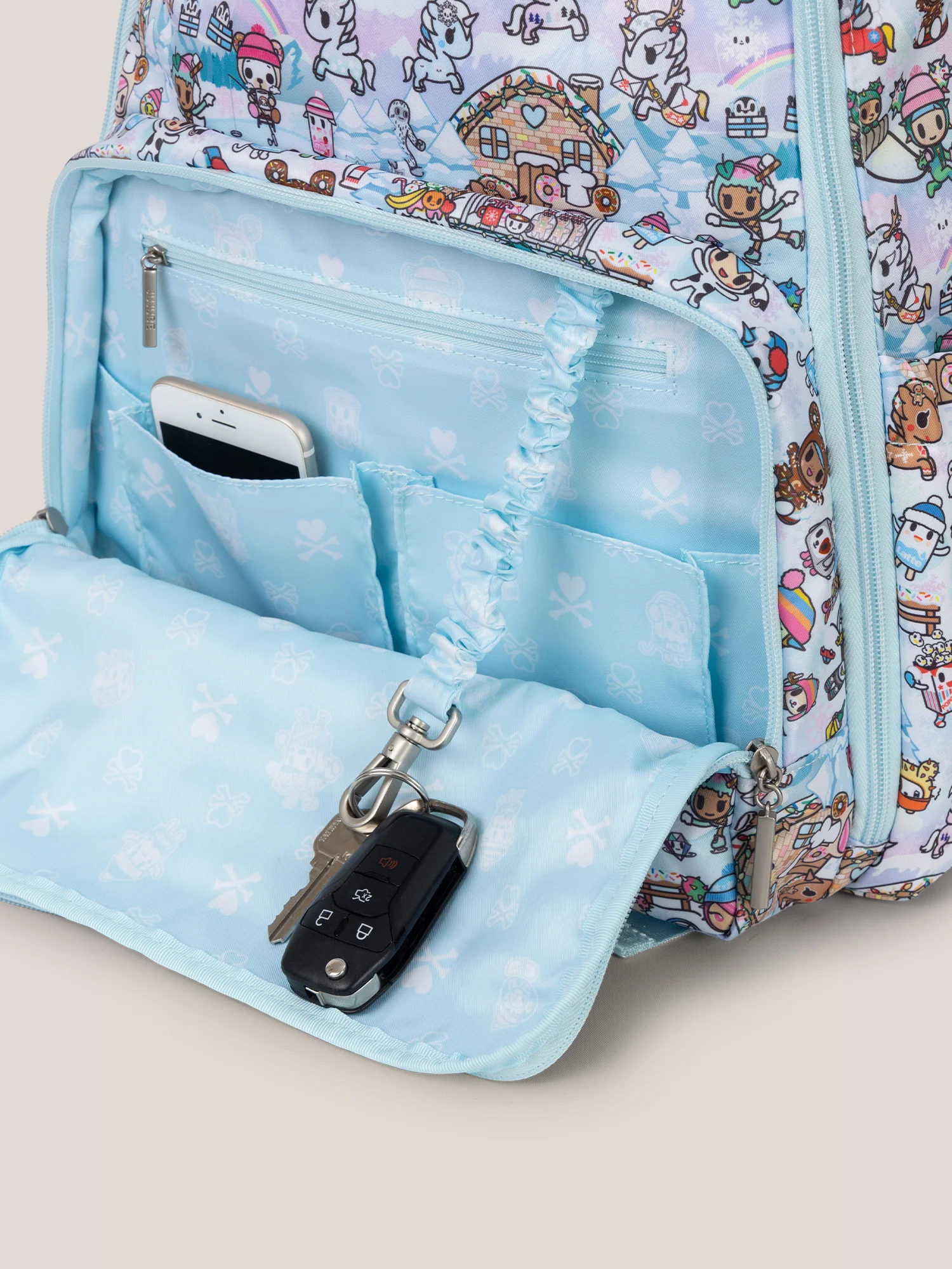 tokidoki Snow Day Zealous Backpack Diaper Bag — Ice Blue - Image 7